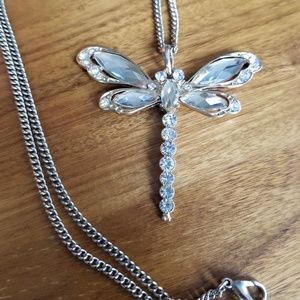 Ann Taylor long dragonfly necklace